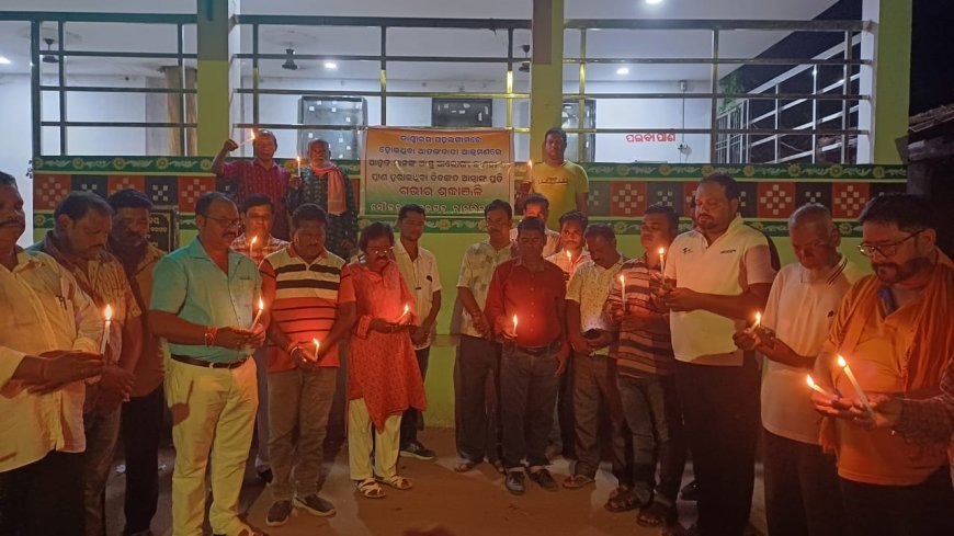 କାଶ୍ମୀରରେ ଆତଙ୍କବାଦୀ ଆକ୍ରମଣରେ ପ୍ରାଣ ହରାଇ ଥିବା ଭାରତୀୟ ପର୍ଯ୍ୟଟନଙ୍କ ପ୍ରତି ଗଭୀର ଶ୍ରଦ୍ଧାଞ୍ଜଳି ଜଣାଇଲା ନାଗରିକ ମଞ୍ଚ .