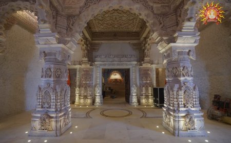 ଉତ୍ତର ପ୍ରଦେଶର ଅଯୋଧ୍ୟାରେ ରାମ ମନ୍ଦିର ନିର୍ମାଣ କାର୍ଯ୍ୟ ସମାପ୍ତ ହୋଇଛି .