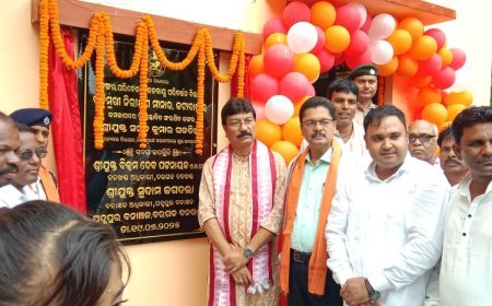 ବନବିଭାଗ ତରଫରୁ ମାଲକେନ ନାଲାରେ ବିଜେପୁ୍ର MLA ଉପସ୍ଥିତ  .