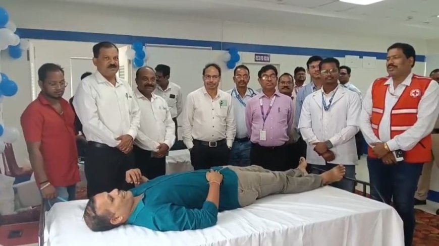 ଭାରତୀୟ ଷ୍ଟେଟବ୍ୟାଙ୍କ ପ୍ରତିଷ୍ଠା ଦିବସ ଅବସରରେ ରକ୍ତଦାନ ଶିବିର .