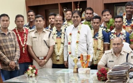 ରାଜ୍ୟସ୍ତରୀୟ ପୋଲିସ ଭଲିବଲ ଚମ୍ପିୟାନସିପରେ ମୟୁରଭଞ୍ଜକୁ ବ୍ରୋଞ୍ଜ ମେଡାଲ - ସମ୍ବର୍ଦ୍ଧିତ କଲେ ଆରକ୍ଷୀ ଅଧିକ୍ଷକ  I