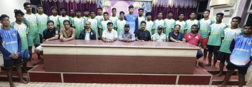 ରାଜ୍ୟସ୍ତରୀୟ ସାହାଣୀ କପ ଫୁଟବଲ ଚମ୍ପିୟାନସିପ ପାଇଁ ମୟୁରଭଞ୍ଜର ୨୫ ଜଣିଆ ଦଳ ଘୋଷିତ .