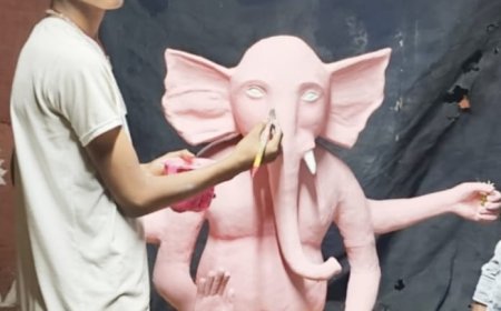 ଛାତ୍ରଙ୍କ ହାତତିଆରି ମୂର୍ତ୍ତି ପୂଜାପାଇବେ ପି ସି ପୁର ବିଦ୍ୟାଳୟରେ  I