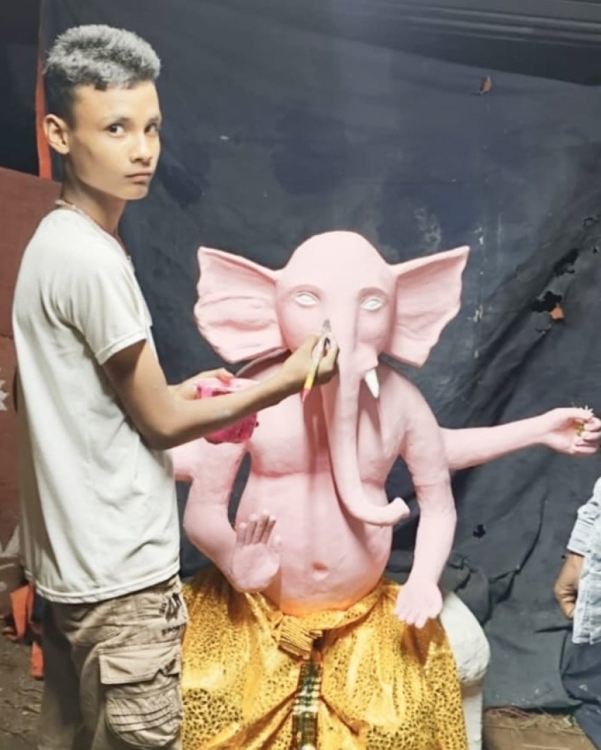 ଛାତ୍ରଙ୍କ ହାତତିଆରି ମୂର୍ତ୍ତି ପୂଜାପାଇବେ ପି ସି ପୁର ବିଦ୍ୟାଳୟରେ  I