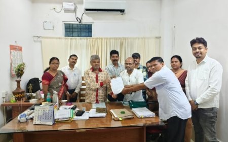 ମାଲକାନଗିରି ଜିଲ୍କାପାଳ ଏବଂ ଜିଲ୍ଲା ଶିକ୍ଷା ଅଧିକାରୀ ଙ୍କୁ ଦୁଇ ଦଫା ଦାବି ଦେଲେ ସରକାରୀ ହାଇସ୍କୁଲ NPS ଶିକ୍ଷକ ସଂଘ ।