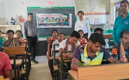 ମାଥିଲି ବ୍ଲକରେ ମୌଳିକ ସାକ୍ଷରତା ପରୀକ୍ଷା ଅନୁଷ୍ଟିତ ।