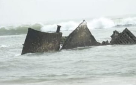 ଗହୀରମଥା ସାମୁଦ୍ରିକ ଅଭୟାରଣ୍ୟର ଏକକୂଳା ନିକଟ ସମୁଦ୍ରରେ ପୁରୁଣା ଜାହାଜର ଭଗ୍ନାବଶେଷ