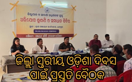 ଜିଲ୍ଲା ସ୍ତରୀୟ ଓଡ଼ିଶା ଦିବସ ପାଇଁ ପ୍ରସ୍ତୁତି ବୈଠକ