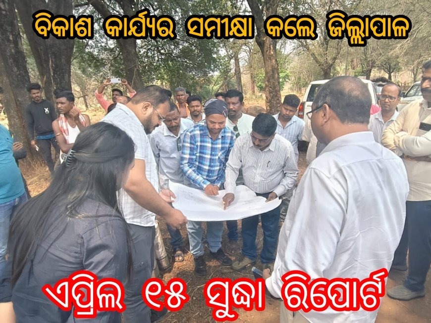 ତୁଳସୀ ପାହାଡ଼ ଅଞ୍ଚଳରେ ବିକାଶ କାର୍ଯ୍ୟର ସମୀକ୍ଷା କଲେ ଜିଲ୍ଲାପାଳ, ଏପ୍ରିଲ ୧୫ ସୁଦ୍ଧା ରିପୋର୍ଟ ଦେବାକୁ ନିର୍ଦ୍ଦେଶ