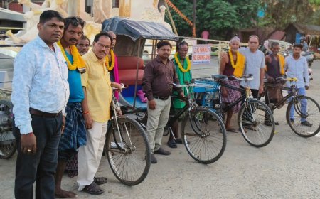 ଶ୍ରମ ଦିବସ ରେ ଶ୍ରମିକ ପୂଜନ