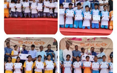 ବାଲେଶ୍ଵରରେ ଜିଲ୍ଲା ପ୍ରତିନିଧି ରଘୁନାଥ ନାୟକ ‘ମୁଖ୍ୟମନ୍ତ୍ରୀ କପ୍-୨.୦’ର ଭବ୍ୟ ଉଦଯାପନୀ ସମାରୋହ: ବାଲେଶ୍ଵର ଏଫ୍.ସି ଏବଂ ତେଲିପାଳ ଏସ.ଏସ.ଡି ଏଫ୍ ସି ଚାମ୍ପିୟନ