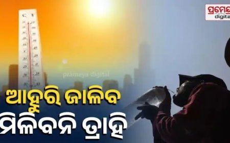*Heat Wave Alert : ୪୧ ଡେଇଁଲା, ଆହୁରି ତାତିବ, ଦୁଇ ଦିନରେ ୨ରୁ ୩ ଡିଗ୍ରୀ ବଢ଼ିବ ପାରଦ.......*