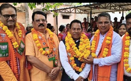 ଚନ୍ଦ୍ରପୁରରେ ନବ ନିଯୁକ୍ତ ସ୍ୱତନ୍ତ୍ର ଉନ୍ନୟନ ପରିଷଦ ଅଧକ୍ଷ ବିଦ୍ୟାଧରଙ୍କୁ ସ୍ୱାଗତ ସମ୍ବର୍ଦ୍ଧନା