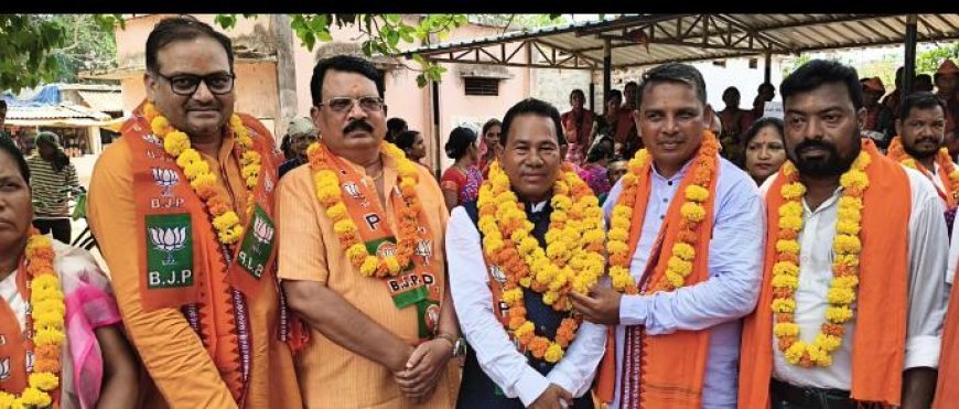 ଚନ୍ଦ୍ରପୁରରେ ନବ ନିଯୁକ୍ତ ସ୍ୱତନ୍ତ୍ର ଉନ୍ନୟନ ପରିଷଦ ଅଧକ୍ଷ ବିଦ୍ୟାଧରଙ୍କୁ ସ୍ୱାଗତ ସମ୍ବର୍ଦ୍ଧନା