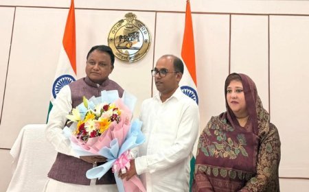 ମୁଖ୍ୟମନ୍ତ୍ରୀଙ୍କୁ ଭେଟିଲେ ବ୍ଲକ୍ ଅଧ୍ଯକ୍ଷ କିଶୋର ଚନ୍ଦ୍ର ସାହୁ  I