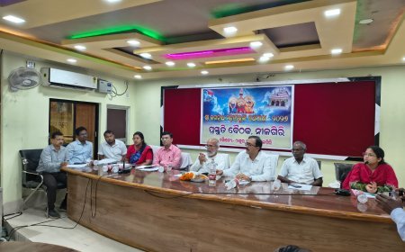 ଶ୍ରୀ ଶ୍ରୀ ଜଗନ୍ନାଥ ମହାପ୍ରଭୁ ବିଜେ ନୀଳଗିରିଙ୍କ ପବିତ୍ର ରଥଯାତ୍ରା ନିମନ୍ତେ ପ୍ରଥମ ପର୍ଯ୍ୟାୟ ପ୍ରସ୍ତୁତି ବୈଠକ: ଶୃଙ୍ଖଳିତ ନୀତିକାନ୍ତି ଓ ଜନସାଧାରଣଙ୍କ ସୁବିଧା ଉପରେ ଗୁରୁତ୍
