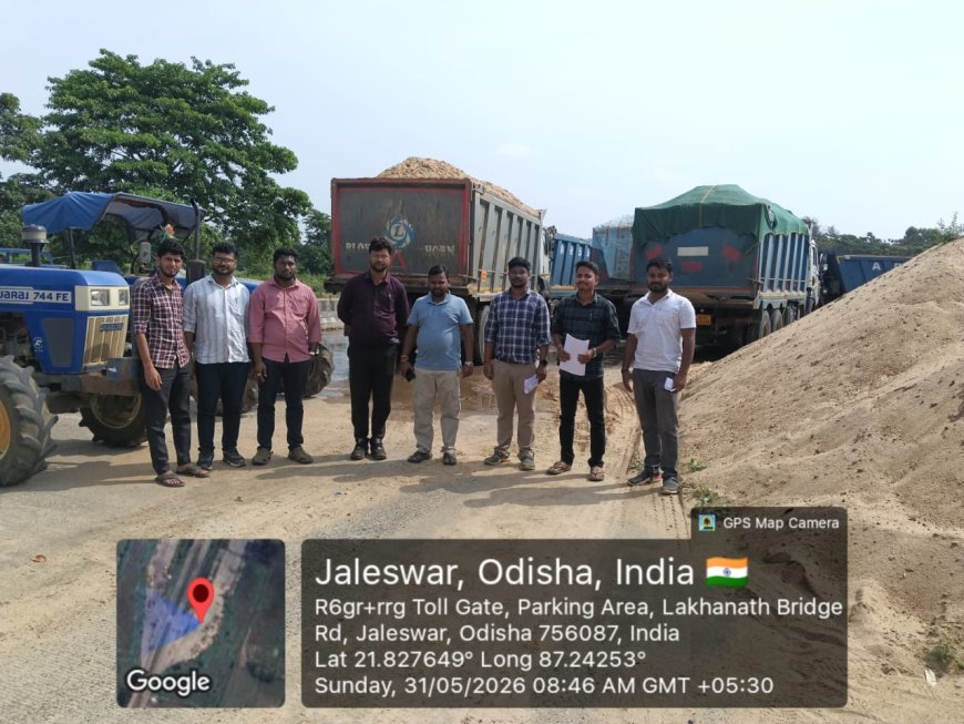 ବାଲେଶ୍ୱର, ଜିଲ୍ଲା ପ୍ରତିନିଧି ରଘୁନାଥ ନାୟକ  ଜିଲ୍ଲାରେ ବେଆଇନ ଖଣିଜ କାରବାର ଉପର ଚଢ଼ାଉ I